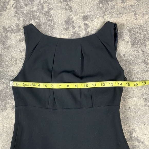 Moschino Cheap And Chic Black Sleeveless Button Back Mini Dress Sz 4 - Picture 7 of 10